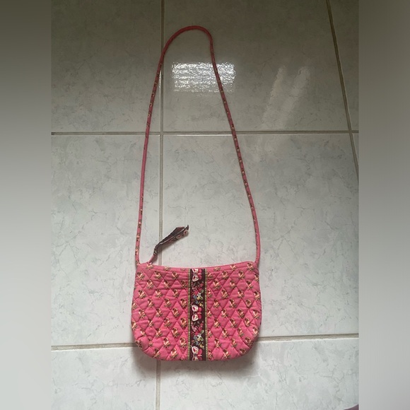 Vera Bradley Mini Crossbody Pink Purse Bag - Picture 2 of 4